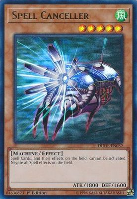 Spell Canceller - DUDE-EN032 - Ultra Rare 1st Edition
Duel Devastator 1st Edition Singles