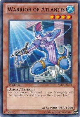 Warrior of Atlantis - SDRE-EN013 - Common 1st Edition Structure Deck: Realm of the Sea Emperor 1st Edition Singles