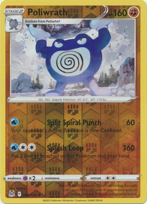 Poliwrath - 085/196 - Rare Reverse Holo
Sword &amp; Shield: Lost Origin Reverse Holo Singles