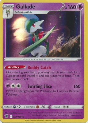 Gallade - 062/189 - Holo Rare
Sword &amp; Shield: Astral Radiance Singles (Español)