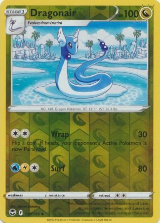 Dragonair - 130/195 - Uncommon Reverse Holo
Sword &amp; Shield: Silver Tempest Reverse Holo Singles