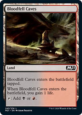 Bloodfell Caves 243/274 Magic 2021 (M21) Singles