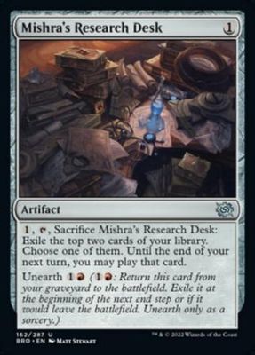 Mishra&#39;s Research Desk 162/287 - The Brothers&#39; War Singles (Español)