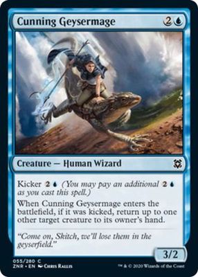 Cunning Geysermage 055/280 Zendikar Rising Singles (Español)