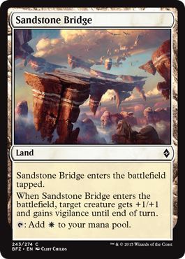 Sandstone Bridge 243/274 Battle for Zendikar Singles