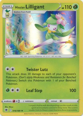 Hisuian Lilligant - 016/189 - Holo Rare
Sword &amp; Shield: Astral Radiance Singles