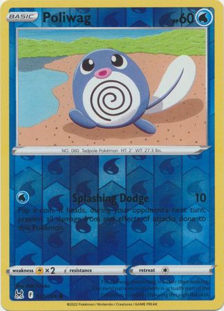Poliwag - 030/196 - Common Reverse Holo Sword &amp; Shield: Lost Origin Reverse Holo Singles