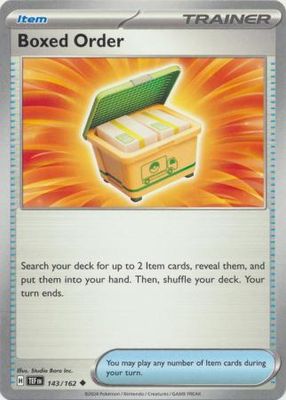 Boxed Order - 143/162 - Uncommon Scarlet &amp; Violet: Temporal Forces Singles