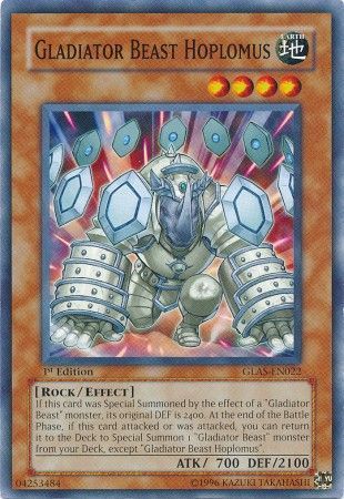Gladiator Beast Hoplomus - GLAS-EN022 - Common 1st Edition Gladiator's Assault [GLAS] 1st Edition Singles