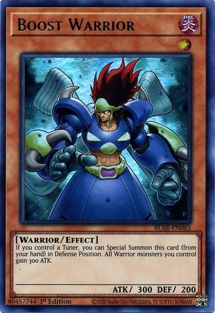 SH Boost Warrior - BLAR-EN063 - Ultra Rare 1st Edition Battles of Legend: Armageddon 1st Edition Singles