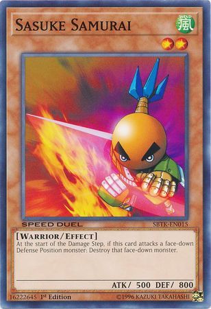 Sasuke Samurai - SBTK-EN015 - Common 1st Edition Speed Duel: Trials of the Kingdom Singles (espanol)