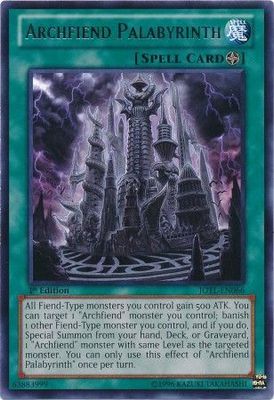 Archfiend Palabyrinth - JOTL-EN066 - Rare 1st Edition Judgment of the Light 1st Edition Singles