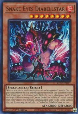 Snake-Eyes Diabellstar - LEDE-EN011 - Ultra Rare 1st Edition Legacy of Destruction [LEDE] 1st Edition Singles
