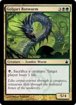 Golgari Rotwurm Ravnica Singles