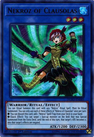 Nekroz of Clausolas - DUPO-EN085 - Ultra Rare 1st Edition
Duel Power 1st Edition Singles (Espanol)