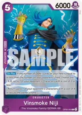 Vinsmoke Niji (065) - Wings of the Captain (OP06) Wings of the Captain Foil