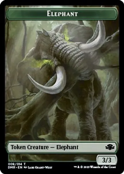 Elephant // Griffin Double-sided Foil-Token - Dominaria Remastered (DMR)