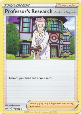 Professor&#39;s Research - 178/202 - Rare Theme Deck Exclusive Pokemon Theme Deck Exclusives (Espanol)