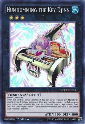 Humhumming the Key Djinn - WSUP-EN023 - Super Rare 1st Edition
YuGiOh World Superstars 1st Edition Singles