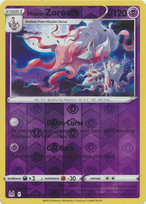 Hisuian Zoroark - 076/196 - Holo Rare Reverse Holo
Sword &amp; Shield: Lost Origin Reverse Holo Singles