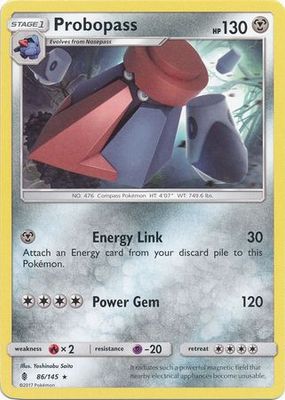 Probopass - 86/145 - Rare Sun &amp; Moon: Guardians Rising Singles