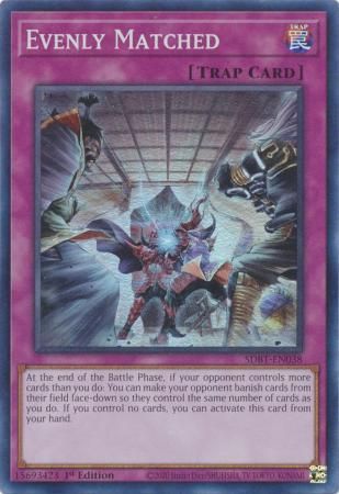 SJ Evenly Matched - SDBT-EN038 - Super Rare 1st Edition Beware of Traptrix 1st Edition Singles (Espanol)