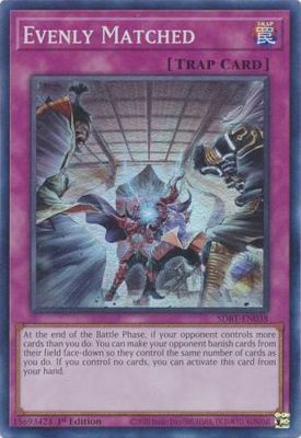 SJ Evenly Matched - SDBT-EN038 - Super Rare 1st Edition Beware of Traptrix 1st Edition Singles (Espanol)