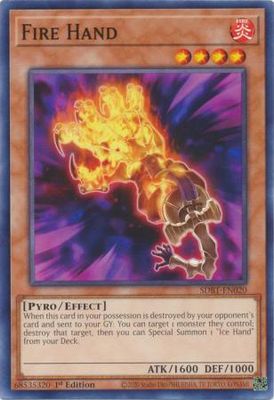 Fire Hand - SDBT-EN020 - Common 1st Edition Beware of Traptrix 1st Edition Singles (espanol)