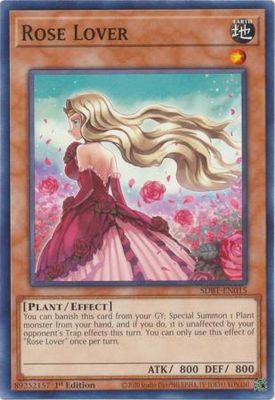 Rose Lover - SDBT-EN015 - Common 1st Edition Beware of Traptrix 1st Edition Singles (espanol)