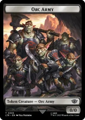 Orc Army Token (0005) - Universes Beyond: The Lord of the Rings: Tales of Middle-earth (LTR)
Universes Beyond: The Lord of the Rings: Tales of Middle-earth