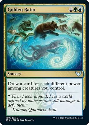 Golden Ratio 190/275 Strixhaven: School of Mages Singles (espanol)