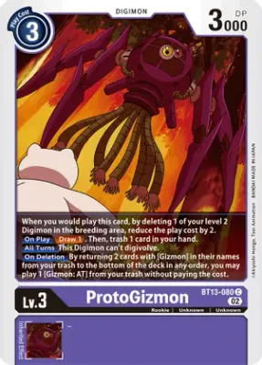ProtoGizmon - Versus Royal Knights (BT13)
Versus Royal Knights