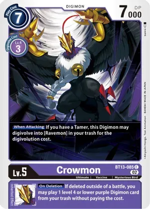 Crowmon - Versus Royal Knights (BT13)
Versus Royal Knights