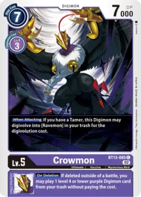 Crowmon - Versus Royal Knights (BT13)
Versus Royal Knights