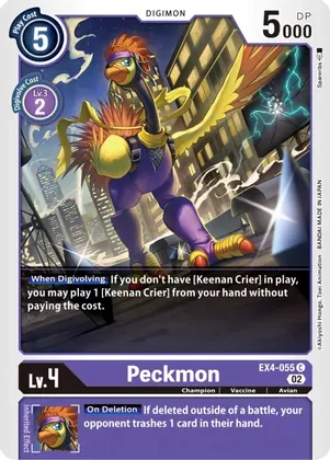 Peckmon - Alternative Being Booster (EX04)
Alternative Being Booster