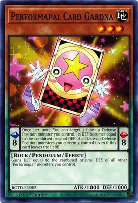 Performapal Card Gardna - ROTD-EN082 - Common 1st Edition Rise of the Duelist [ROTD] 1st Edition Singles -español-