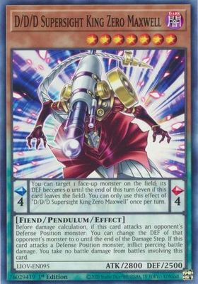 D/D/D Supersight King Zero Maxwell - LIOV-EN095 - Common 1st Edition
Lightning Overdrive: LIOV 1st Edition Singles -español-