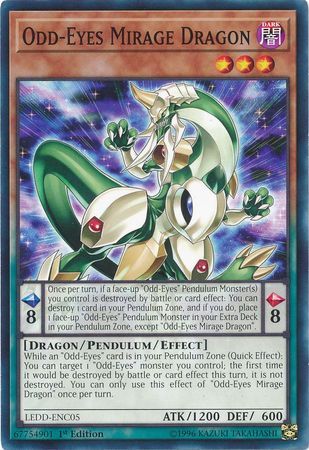 Odd-Eyes Mirage Dragon - LEDD-ENC05 - Common 1st Edition
Legendary Dragon Decks Singles