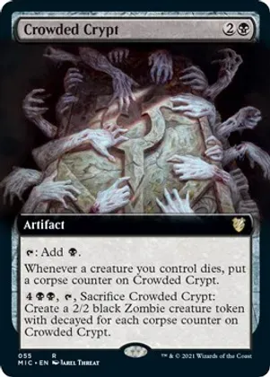 SJ Crowded Crypt (Extended Art) - Commander: Innistrad: Midnight Hunt (MIC) Commander: Innistrad: Midnight Hunt