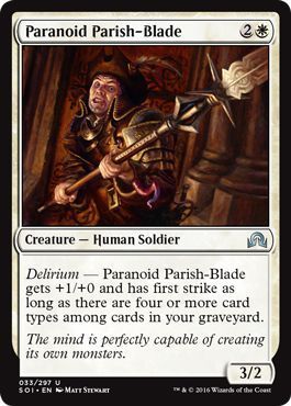 Paranoid Parish-Blade 033/297 - Shadows over Innistrad Singles