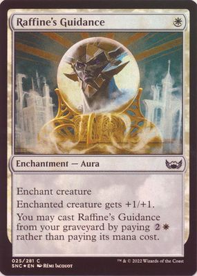 Raffine&#39;s Guidance 025/281 - Foil
Streets of New Capenna Foil Singles