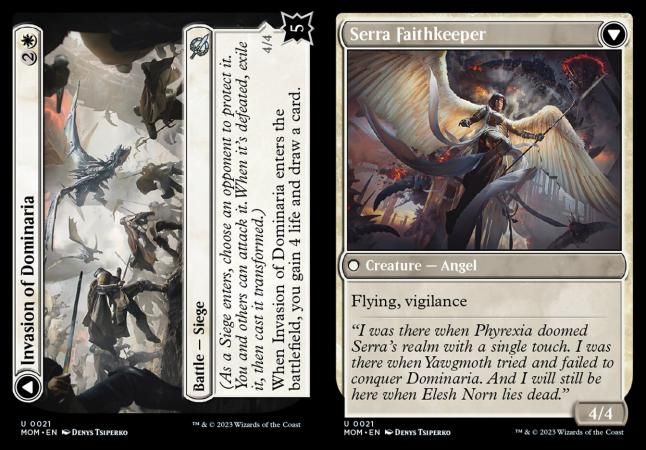 Invasion of Dominaria // Serra Faithkeeper 0021
March of the Machine Singles