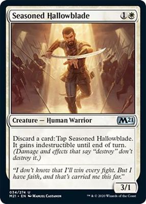 Seasoned Hallowblade 034/274 - Magic 2021 (M21) Singles