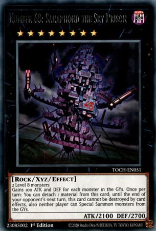 Number 68: Sanaphond the Sky Prison - TOCH-EN051 - Rare 1st Edition Toon Chaos 1st Edition Singles
