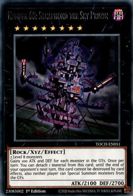 Number 68: Sanaphond the Sky Prison - TOCH-EN051 - Rare 1st Edition Toon Chaos 1st Edition Singles