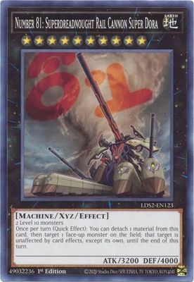 Number 81: Superdreadnought Rail Cannon Super Dora - LDS2-EN123 - Common 1st Edition Legendary Duelists: Season 2 [LDS2] 1st Edition Singles