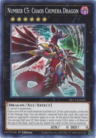 Number C5: Chaos Chimera Dragon - DLCS-EN045 - Common 1st Edition
Dragons of Legend The Complete Series 1st Edition Singles