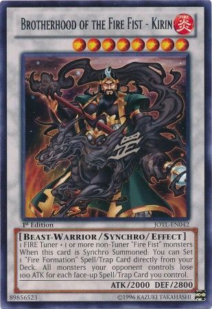 Brotherhood of the Fire Fist - Kirin - JOTL-EN042 - Rare 1st Edition Judgment of the Light 1st Edition Singles (espanol)