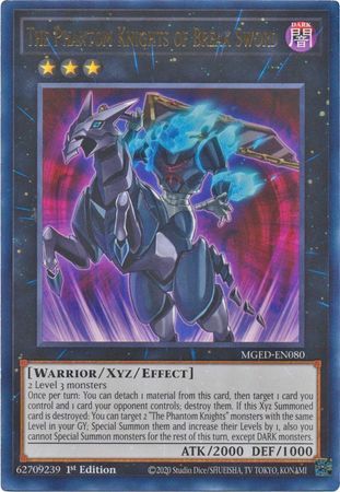 The Phantom Knights of Break Sword - MGED-EN080 - Rare 1st Edition
Maximum Gold El Dorado 1st Edition Singles