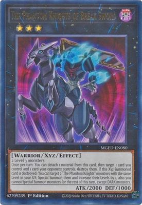 The Phantom Knights of Break Sword - MGED-EN080 - Rare 1st Edition
Maximum Gold El Dorado 1st Edition Singles
